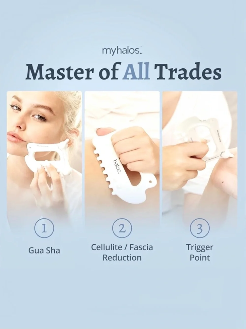 myhalos Halos 6-in-1 Massage Master - White